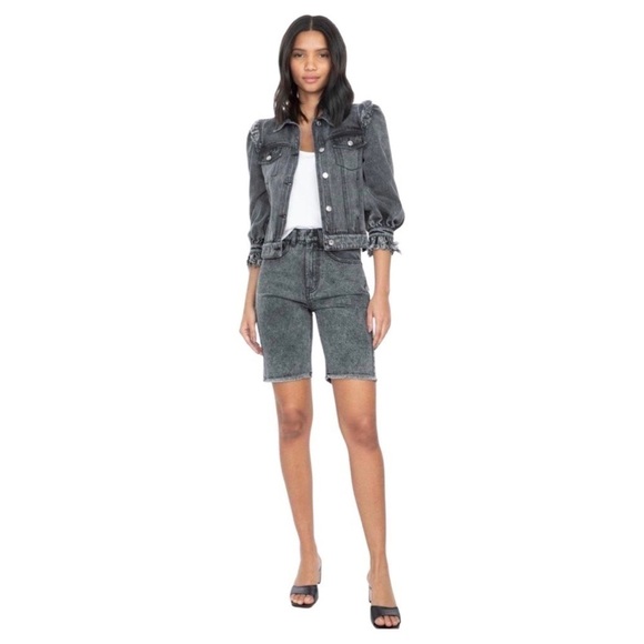 Generation Love Pants - REVOLVE GENERATION LOVE Love Freya Crystal Denim Shorts Washed Black Size M